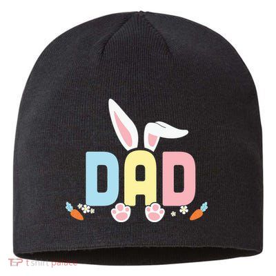 Cute Dad Easter Bunny Ears Father's Day Easter Day Sustainable Beanie