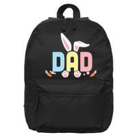Cute Dad Easter Bunny Ears Father's Day Easter Day 16 in Basic Backpack