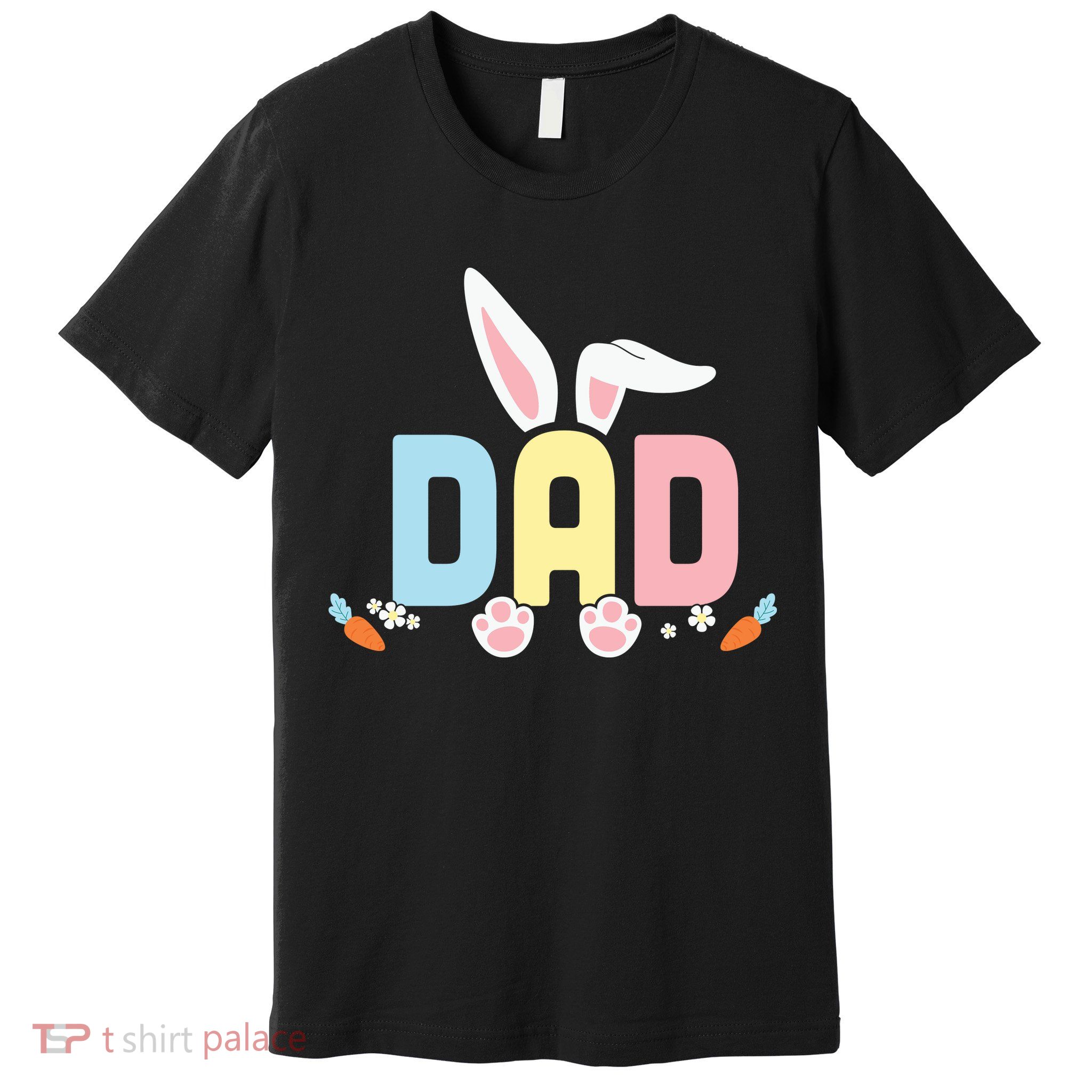 Cute Dad Easter Bunny Ears Father's Day Easter Day Premium T-Shirt