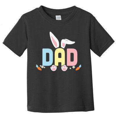 Cute Dad Easter Bunny Ears Father's Day Easter Day Toddler T-Shirt