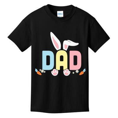 Cute Dad Easter Bunny Ears Father's Day Easter Day Kids T-Shirt