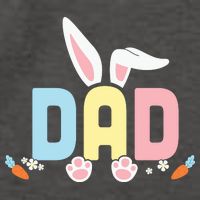 Cute Dad Easter Bunny Ears Father's Day Easter Day Vector Backpack