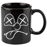 Cartoon Dead Eyes Face 11oz C Handle Ceramic Mug