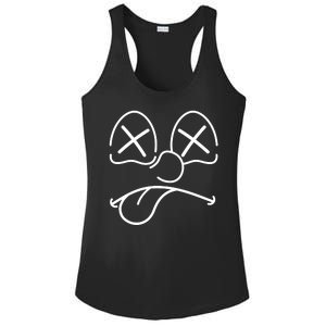 Cartoon Dead Eyes Face Ladies PosiCharge Competitor Racerback Tank