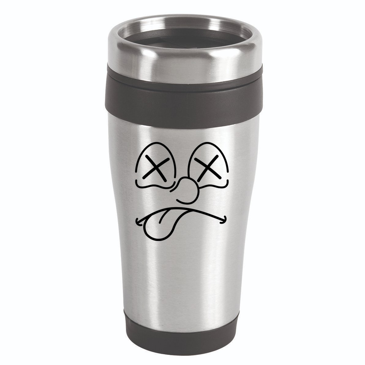 Cartoon Dead Eyes Face 16oz Travel Tumbler