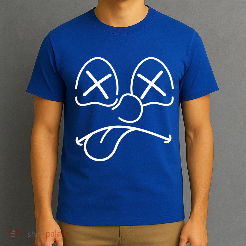 Cartoon Dead Eyes Face T-Shirt