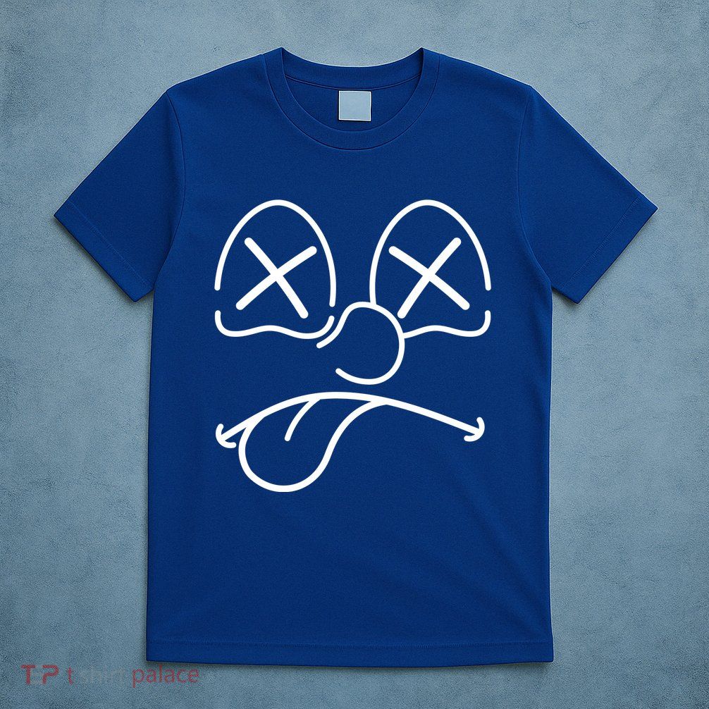 Cartoon Dead Eyes Face T-Shirt