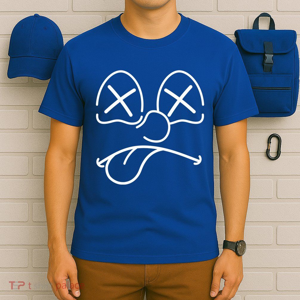 Cartoon Dead Eyes Face T-Shirt