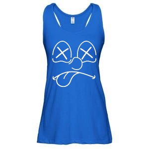 Cartoon Dead Eyes Face Ladies Essential Flowy Tank