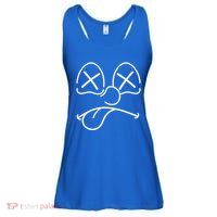Cartoon Dead Eyes Face Ladies Essential Flowy Tank