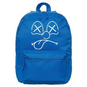 Cartoon Dead Eyes Face 16 in Basic Backpack