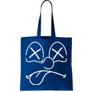 Cartoon Dead Eyes Face Tote Bag