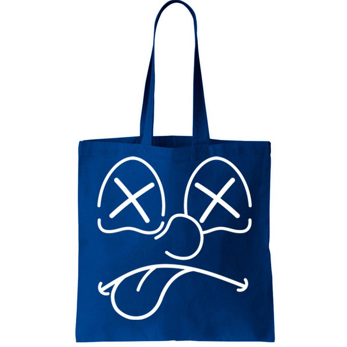 Cartoon Dead Eyes Face Tote Bag