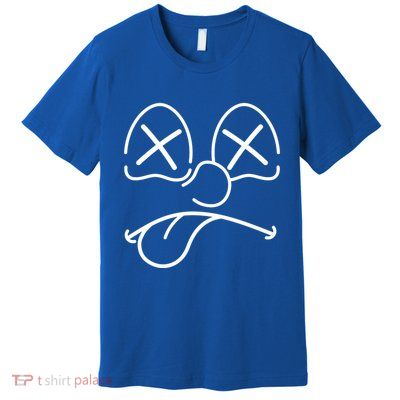 Cartoon Dead Eyes Face Premium T-Shirt