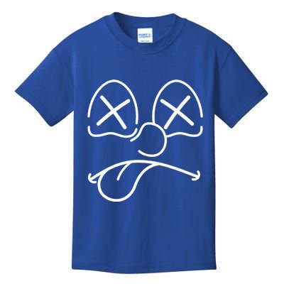 Cartoon Dead Eyes Face Kids T-Shirt