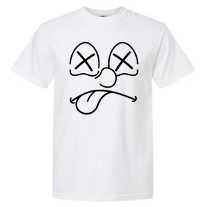 Cartoon Dead Eyes Face Garment-Dyed Heavyweight T-Shirt