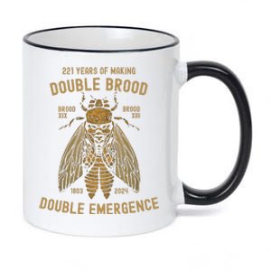 Cicada Double Emergence 2024 Brood Xiii Xix Locust 11oz Black Color Changing Mug