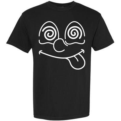 Cartoon Dizzy Eyes Face Garment-Dyed Heavyweight T-Shirt