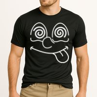 Cartoon Dizzy Eyes Face Performance Shirt