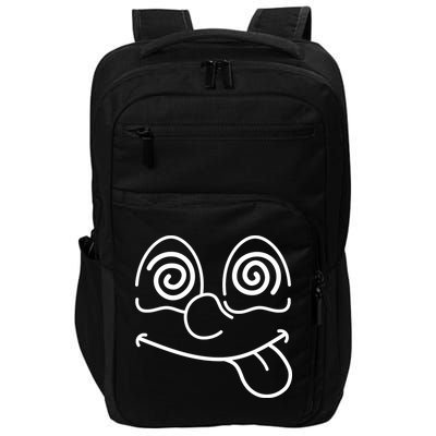 Cartoon Dizzy Eyes Face Impact Tech Backpack