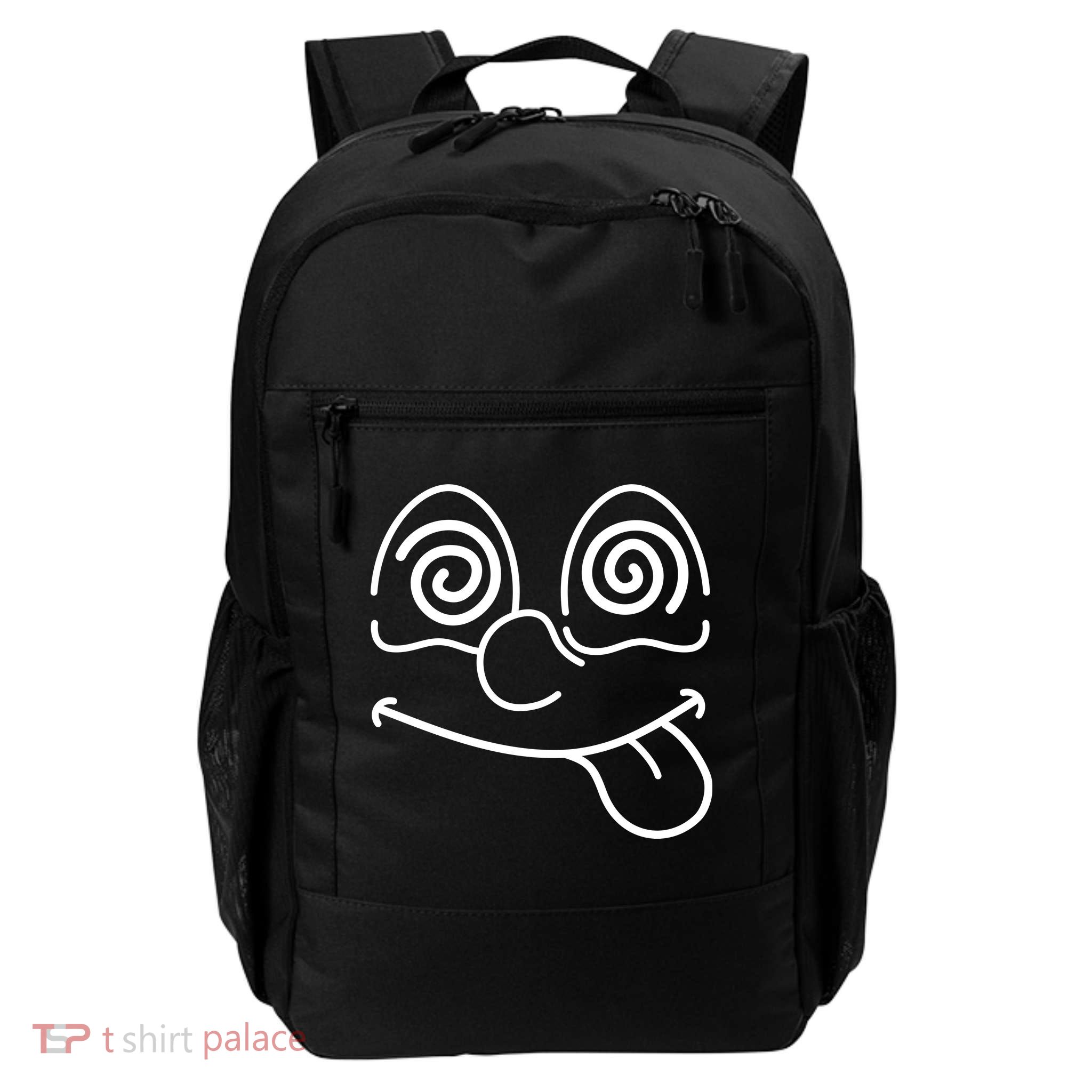 Cartoon Dizzy Eyes Face Daily Commute Backpack