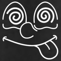 Cartoon Dizzy Eyes Face Adult Drive Performance Visor