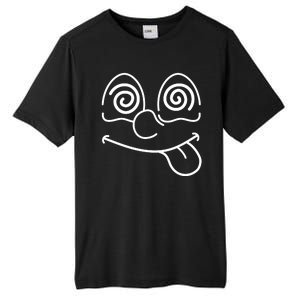 Cartoon Dizzy Eyes Face Tall Fusion ChromaSoft Performance T-Shirt