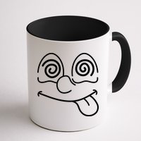 Cartoon Dizzy Eyes Face Mug