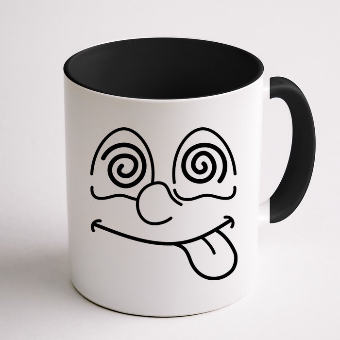 Cartoon Dizzy Eyes Face Mug