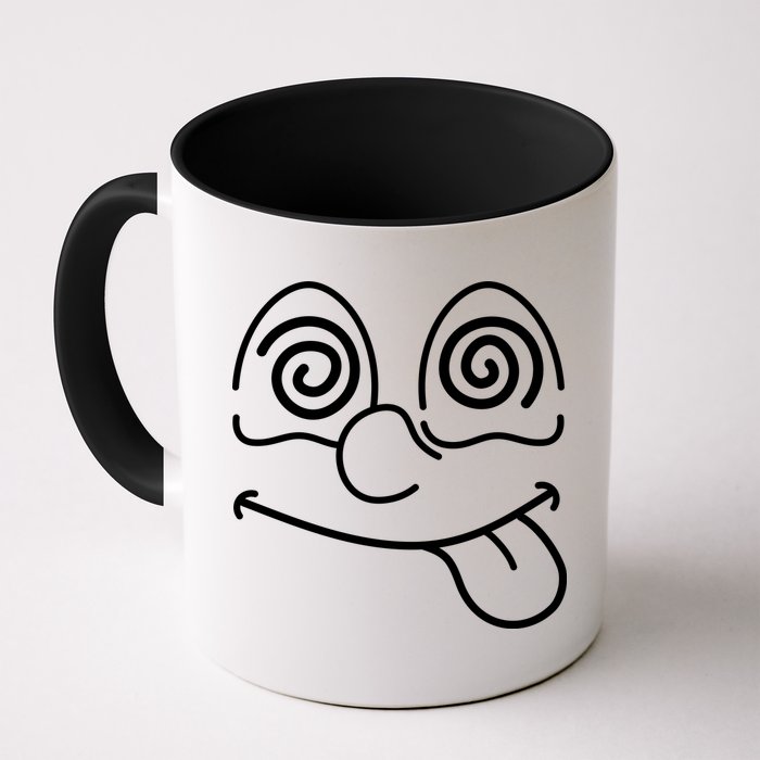 Cartoon Dizzy Eyes Face Mug