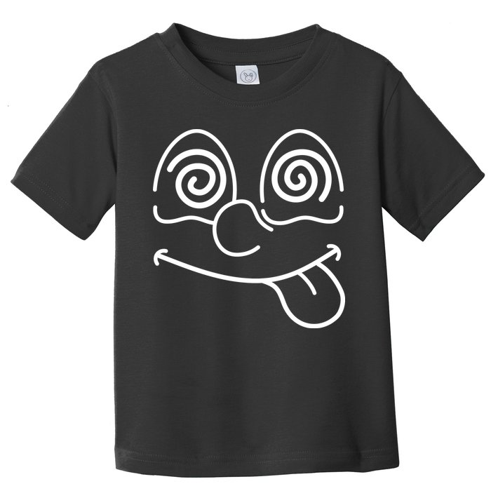 Cartoon Dizzy Eyes Face Toddler T-Shirt