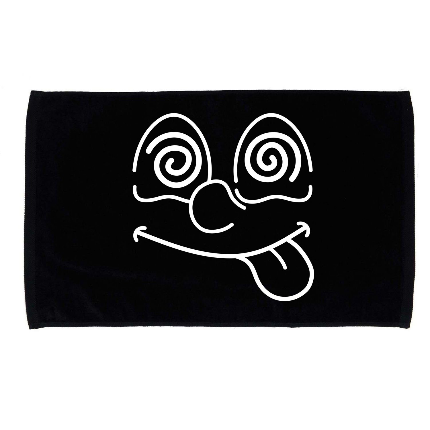 Cartoon Dizzy Eyes Face Microfiber Hand Towel