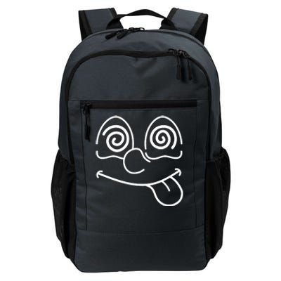 Cartoon Dizzy Eyes Face Daily Commute Backpack