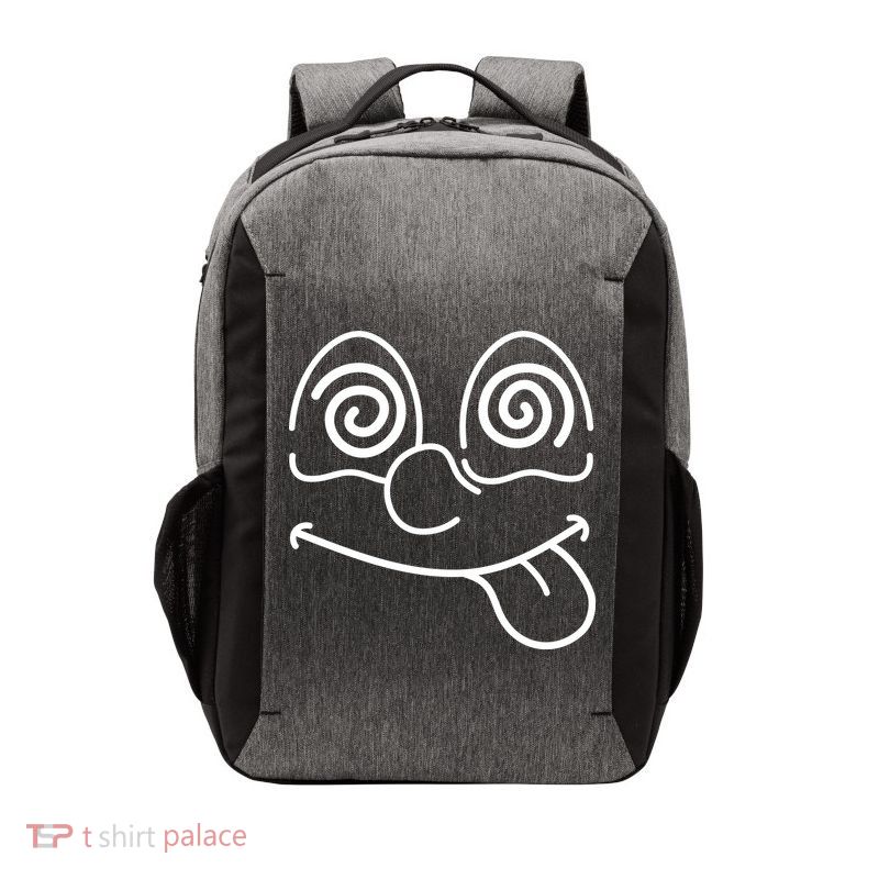 Cartoon Dizzy Eyes Face Vector Backpack