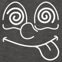 Cartoon Dizzy Eyes Face Vector Backpack