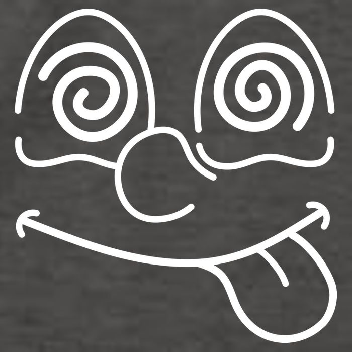 Cartoon Dizzy Eyes Face Vector Backpack