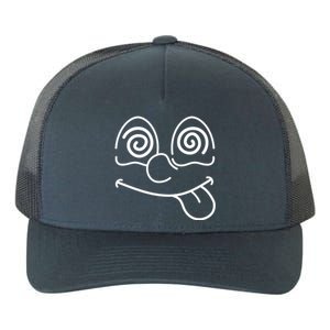 Cartoon Dizzy Eyes Face Yupoong Adult 5-Panel Trucker Hat