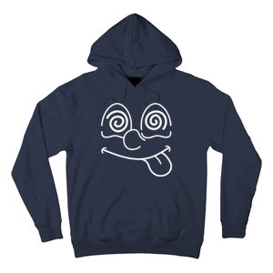 Cartoon Dizzy Eyes Face Hoodie