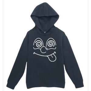 Cartoon Dizzy Eyes Face Urban Pullover Hoodie