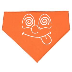 Cartoon Dizzy Eyes Face USA-Made Doggie Bandana