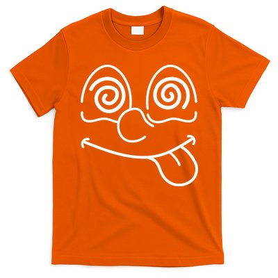 Cartoon Dizzy Eyes Face T-Shirt