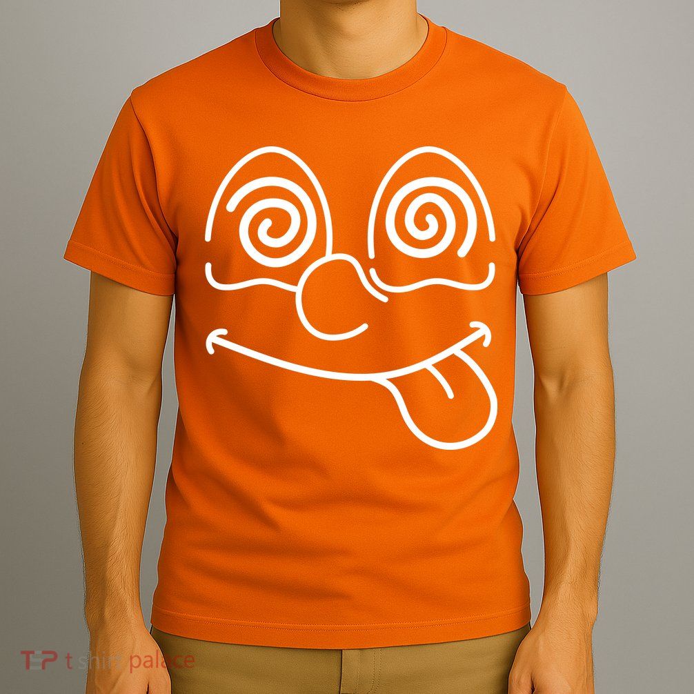Cartoon Dizzy Eyes Face T-Shirt