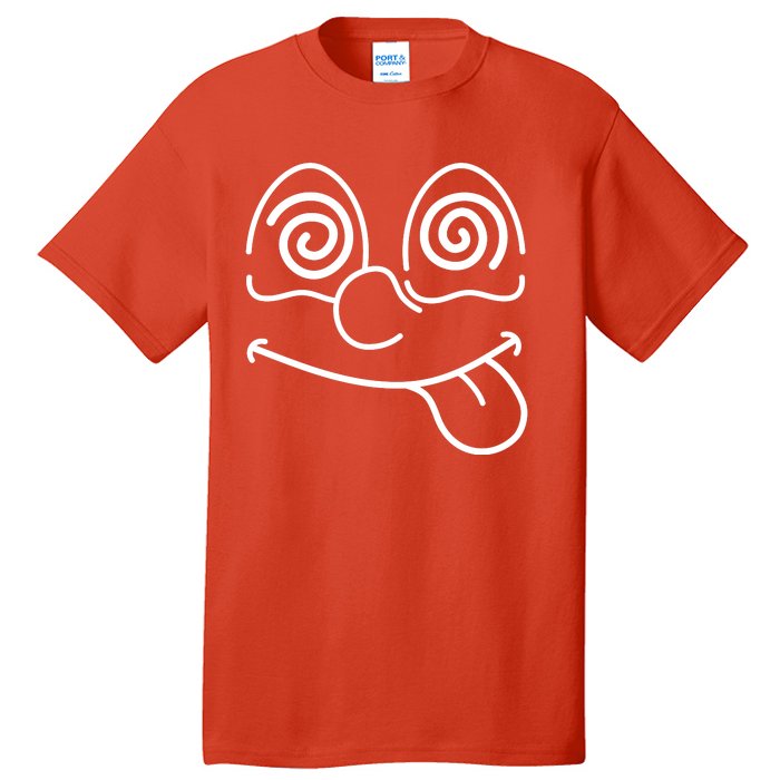 Cartoon Dizzy Eyes Face Tall T-Shirt