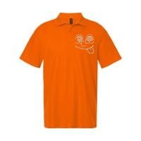 Cartoon Dizzy Eyes Face Softstyle Adult Sport Polo