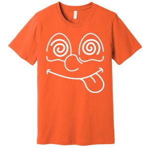 Cartoon Dizzy Eyes Face Premium T-Shirt