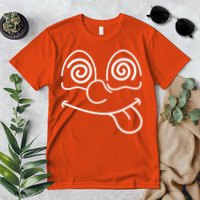 Cartoon Dizzy Eyes Face Premium T-Shirt