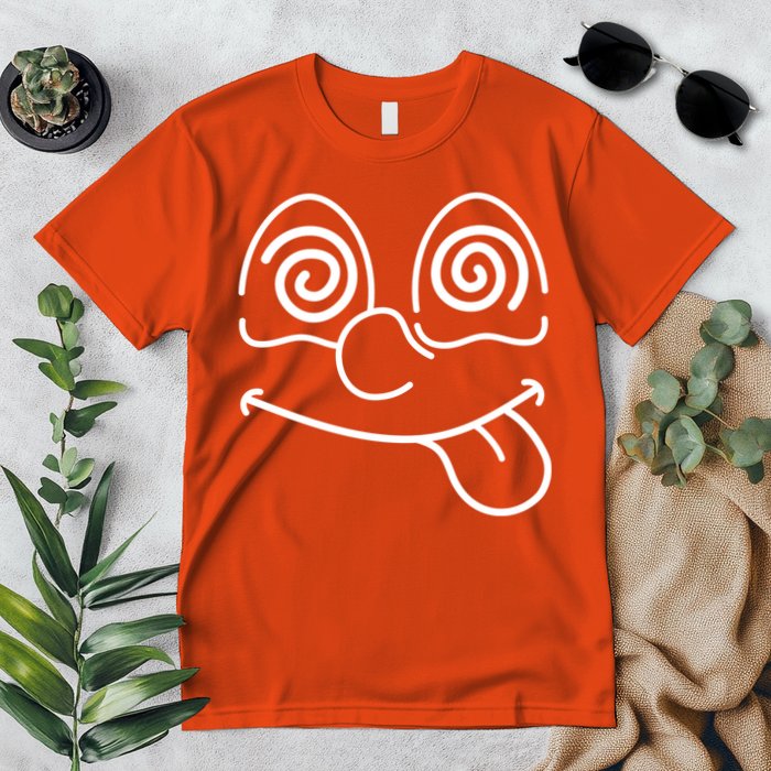 Cartoon Dizzy Eyes Face Premium T-Shirt