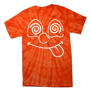 Cartoon Dizzy Eyes Face Tie-Dye T-Shirt