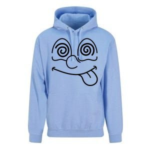 Cartoon Dizzy Eyes Face Unisex Surf Hoodie