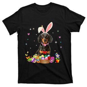 Cute Dachshund Easter Day Bunny Eggs Easter Costume T-Shirt